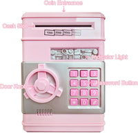 HUSAN rose gold electronic ATM piggy bank for kids with password keypad - view 11