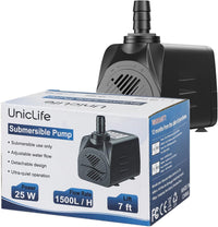 Uniclife 80 GPH Submersible Water Pump 4W 2.4ft High Lift Quiet Pump - 400 GPH - image 4