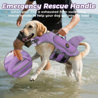 Dog Life Vests for Boating and Swimming, Dog Life Jacket – Essentials for Dogs - Lilac / Large - image 2