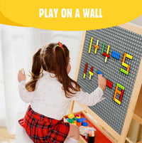 Lekebaby 6 Pack Classic Baseplates 10" x 10" - Grey (Peel & Stick) / Peel & Stick - image 4