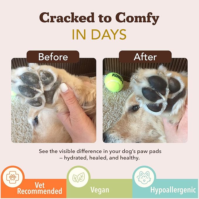 Natural Dog Company Pawtection Bundle with (1) 2 oz. Tin and (1) Travel Size Stick Healing Balm for Dogs
