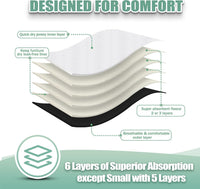 wegreeco Washable Reusable Premium Female Dog Diapers - XX-Large / Black - image 2