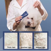 Professional Household Waterproof Low Noise Pet Hair Clippers - Ts006-blue - image 4
