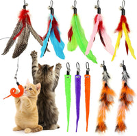 Hianjoo 10PCS Teaser Cat Toys - Replacement Teaser