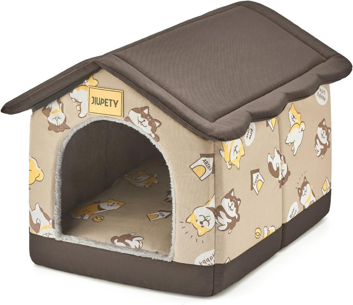 Dog House Indoor, L Size Indoor Dog House for Medium Dog – Essentials for Dogs - Brown / M