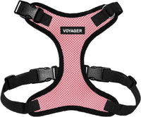 Voyager Step-in Lock Dog Harness, Pink - Harness (Pink/Black Trim) / M (Chest: 17 - 21")