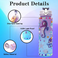OZOSHINE decorate your own water bottle kit for girls with gem stickers and gift box - view 8