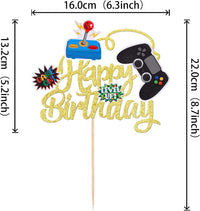ZHUOWEISM 36 video game cupcake toppers with game controller designs - view 12