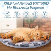 VitalCozy 2 pack of 16 inch self heating cat pads with star pattern - view 4