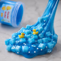Clear Glitter Slime Kit with Little Turtle Toy for Girls Age 6-14 - Dark Blue - image 3