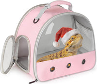 Bearded Dragon Travel Carrier, Lizards Carrier - Pink / Carrier