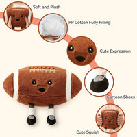KUCCO-PILLOW 11 inch soccer ball plush pillow with two little legs - view 6