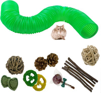 Plastic Hamster Tunnels, Small Animal Tubes - 【Green】 / 【1 PCS】