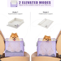 PETSFIT Dog Car Seats for Small Dogs, Patented Safety Buckles - Oxford Cloth / Lavender Purple - image 4