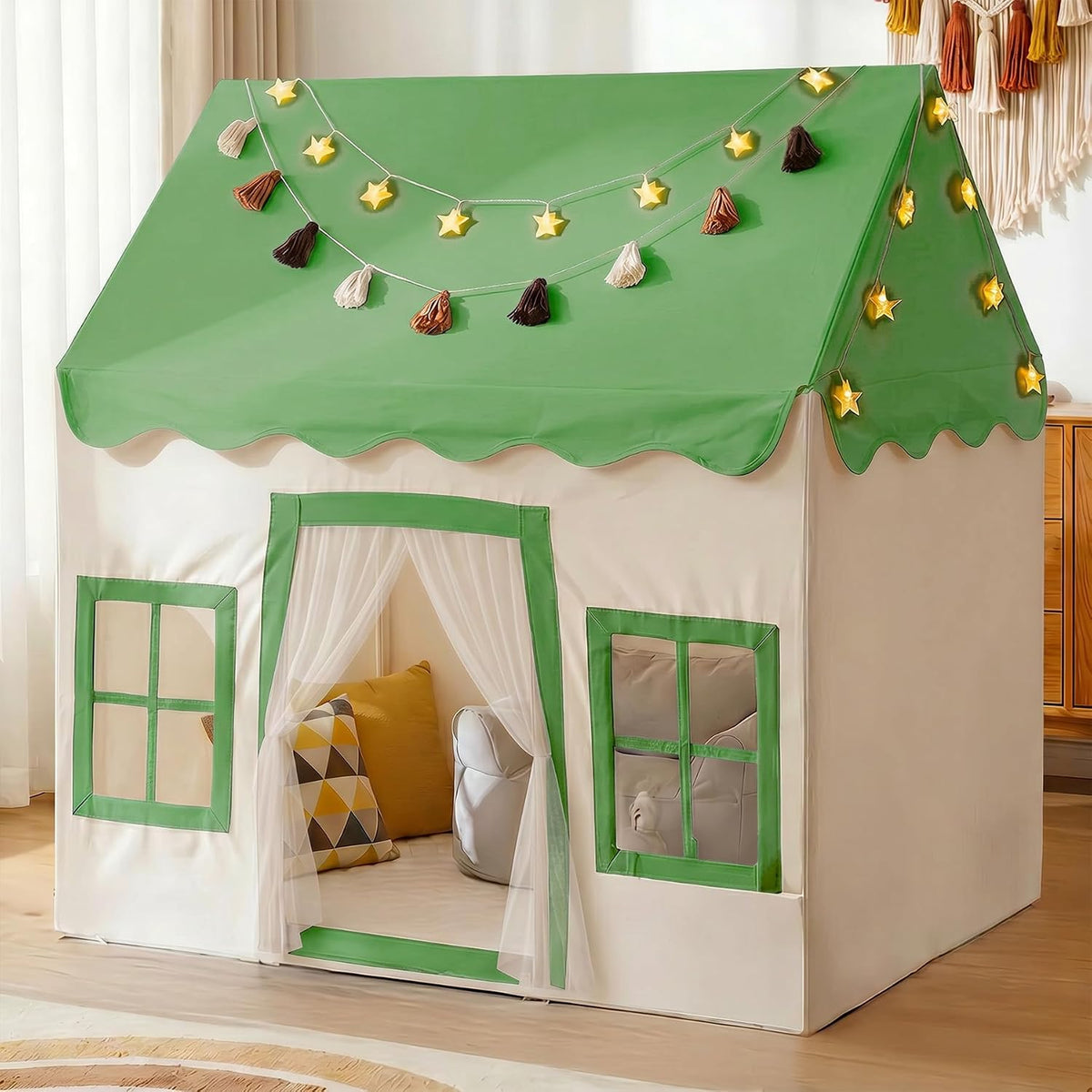 Little Dove Kids Play Tent with Mat - Green Play Tent / Medium Size