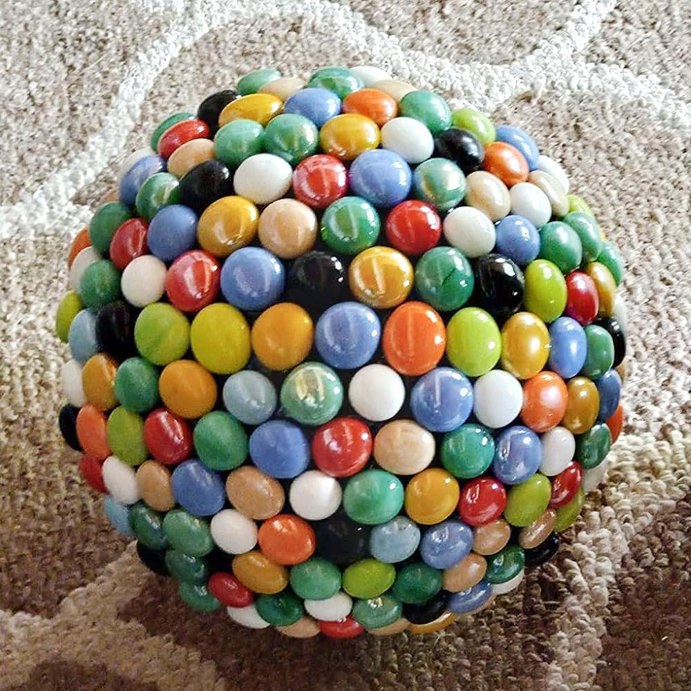 HappyFiller 2 Lb Matted Flat Marbles - Multicolor / 1 LB - image 3