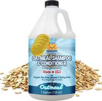 Bodhi Dog Skunk Shampoo | Skunk Smell Odor Remover Cleans & Deodorizes Using Essential Oils - Oatmeal Organic / 128 Fl Oz