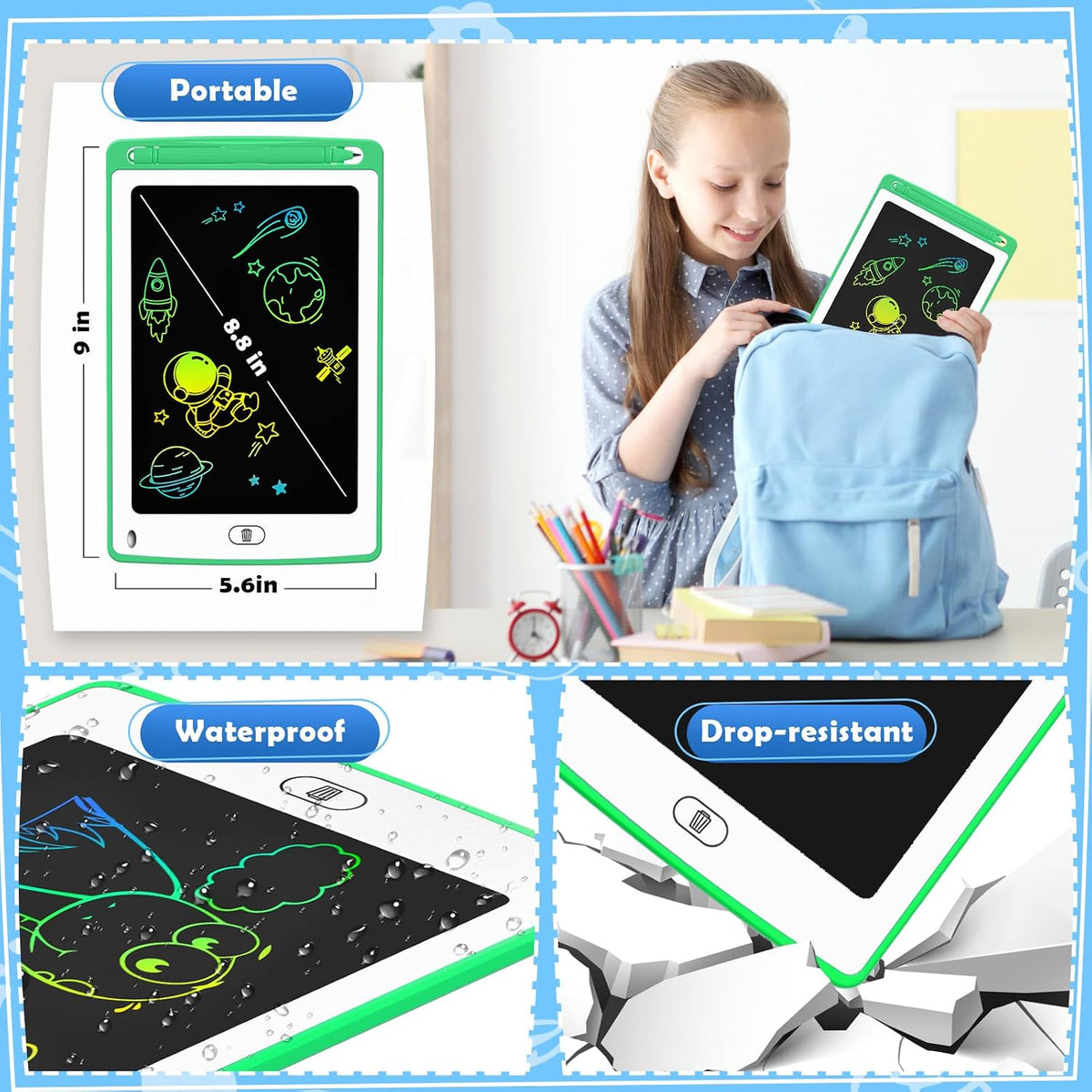 4 Pack LCD Writing Tablet for Kids - Multicolor - 24 Pack - image 3