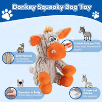 loncoldy Plush Chew Toys for Large Dogs - Orange - image 2