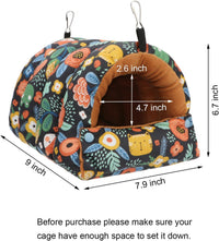 Wontee Bird Nest House Winter Warm Snuggle Hut Bird Bed Hanging - Large / Black - image 4