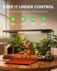 BN-LINK Reptile Heat Pad 6"X8" 8W for 10-20gal Under Tank Terrarium - 6" X 8" - image 3