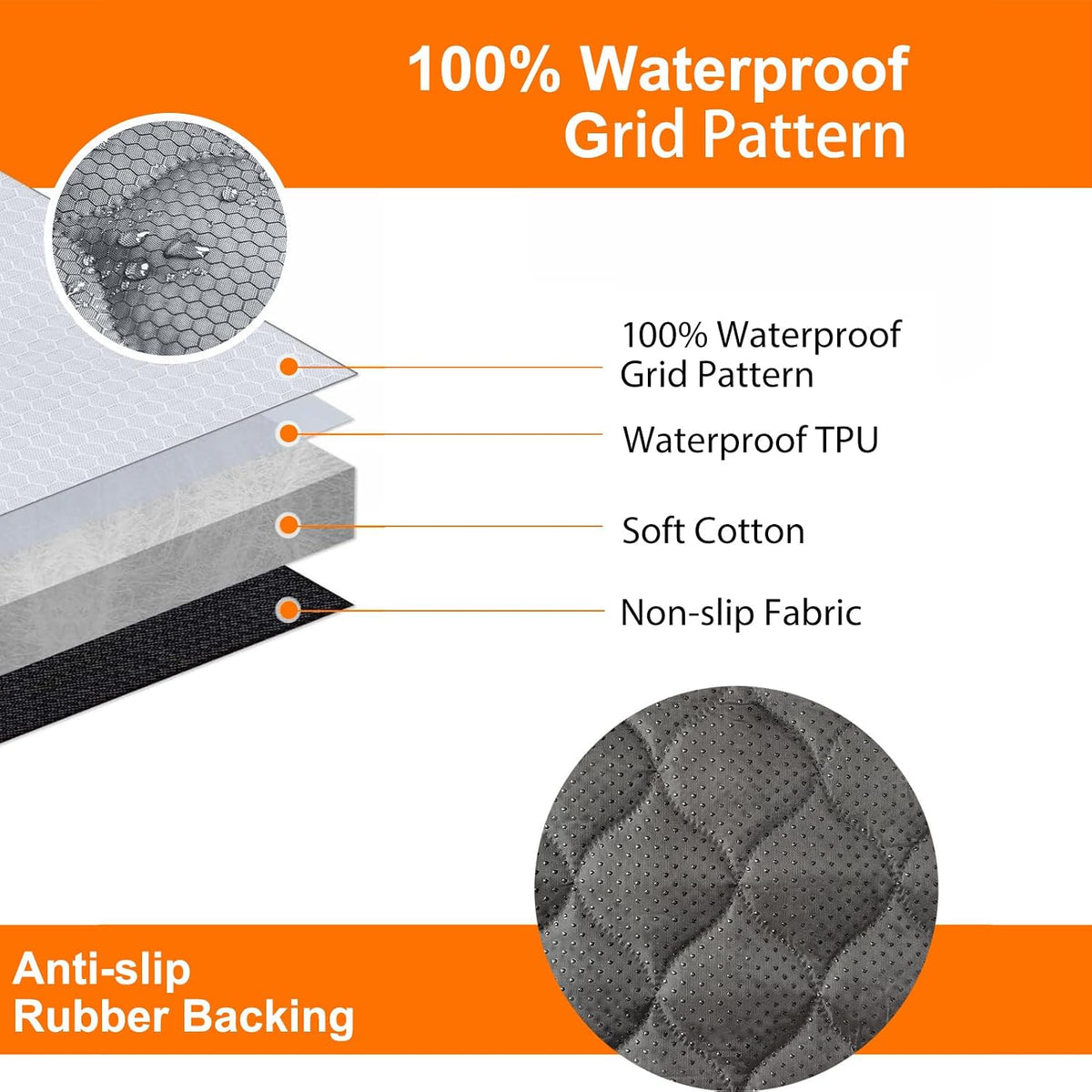 Dog Car Seat Cover for Back Seat - gray - image 3