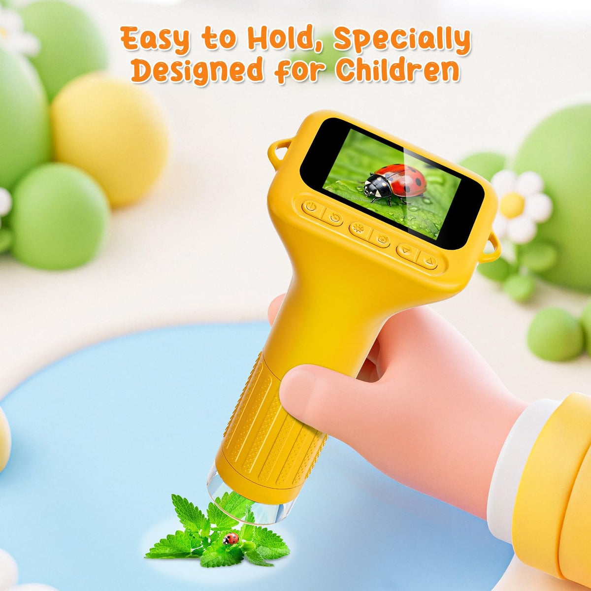 SKYBASIC Digital Microscope for Kids - 2"-Yellow - image 4