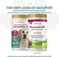 NaturVet – Glucosamine DS - Level 1 Maintenance Care | Preventative Care to Maintain Healthy Cartilage & Joint Function | Enhanced with Glucosamine & Chondroitin | for Dogs & Cats (240 Tablets)