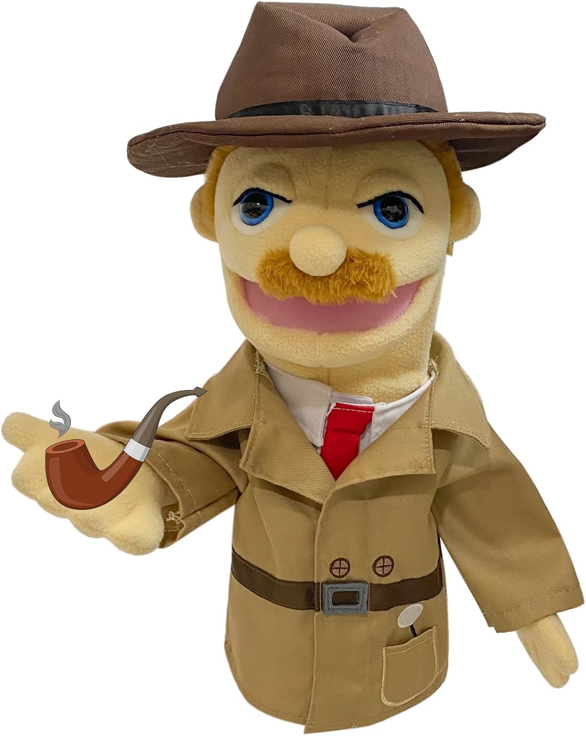16" Puppets Entriloquist Puppet - H-detective - image 4