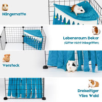 Guinea Pig Hideout, Guinea Pig Corner Hideout - Blue / 17.3"L x 9.2"W x 10.2"Th - image 2