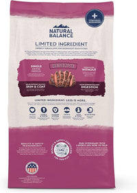 Natural Balance Limited Ingredient Adult Grain-Free Dry Dog Food, Reserve Sweet Potato & Venison Recipe, 12 Pound (Pack of 1)