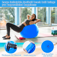 Jenaai giant inflatable bouncy balls in red and blue, 30 inches across - view 19