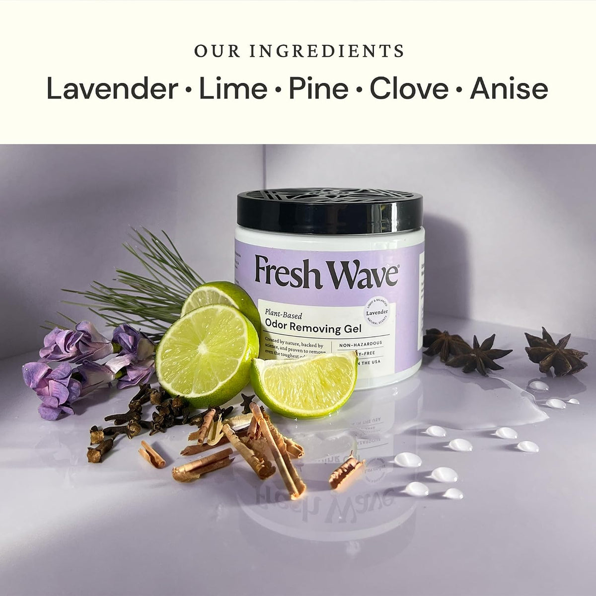 Fresh Wave Lemon Odor Removing Gel - Lavender / 15 Fl Oz (Pack of 2) - image 2