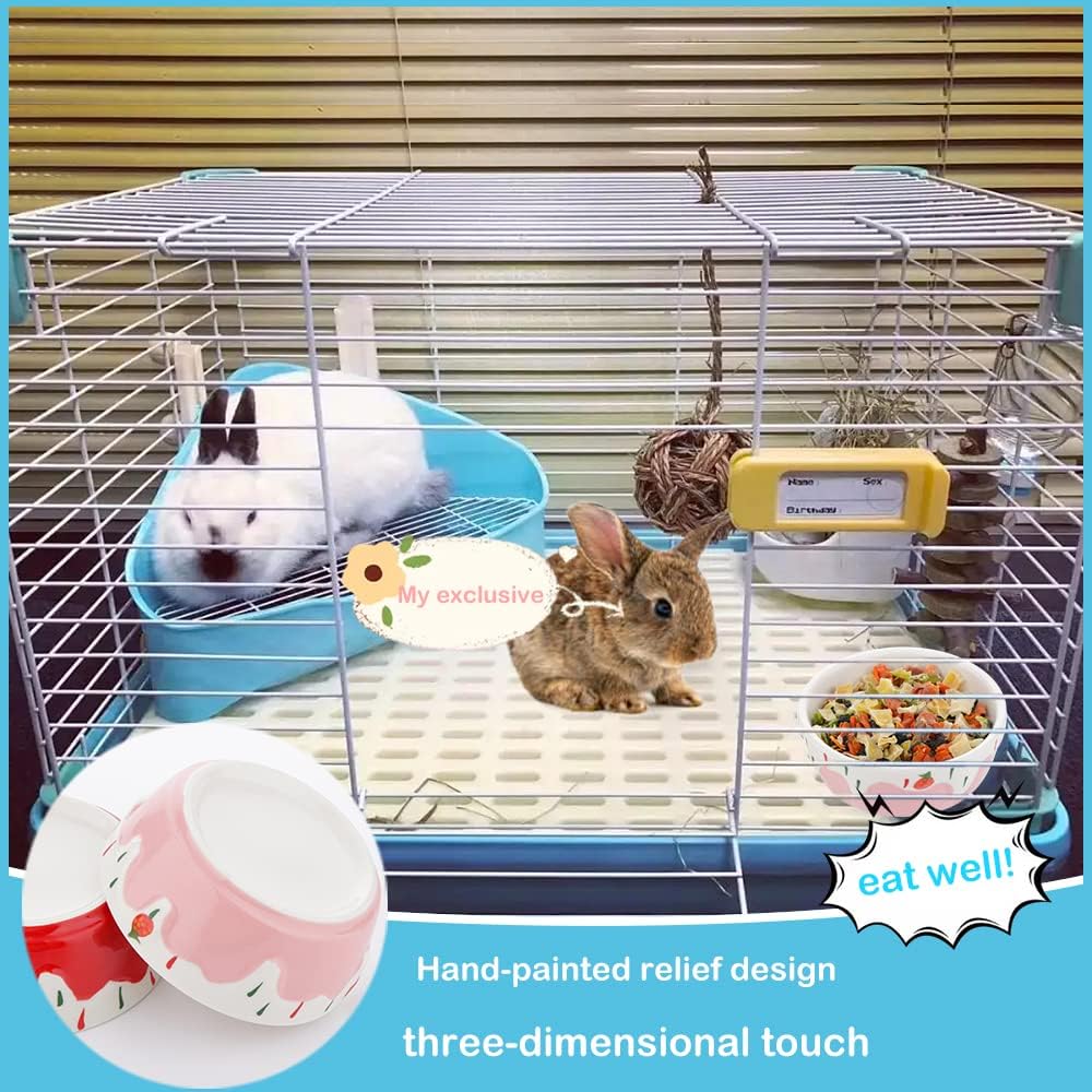 2 Pcs Hamster Ceramic Bowl - image 4