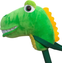 WALIKI Lala dinosaur stick horse for kids, 30 inches tall with roar sounds
