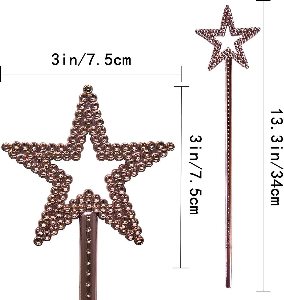 Star magic wand for kids, 13 inch plastic wand with sparkling five-pointed star - view 14