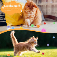 DF DUALFERV 60 Pcs Cat Pom Pom Balls, Interactive Cat Toys - 30 - image 3