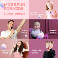 YLL Karaoke Machine for Kids - Pink - image 4