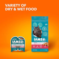 IAMS Proactive Health Indoor Weight Control & Hairball Care Adult Dry Cat Food, Salmon Recipe, 16 lb. Bag