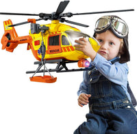 CSDCSD large helicopter toy with crane and cargo basket, lights and sounds - view 3