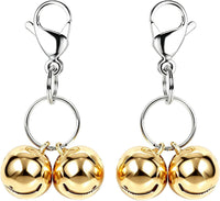 4 Sets Cat Bell for Dog Collar Charm Training Pet Pendant Accessories - Large / Gold