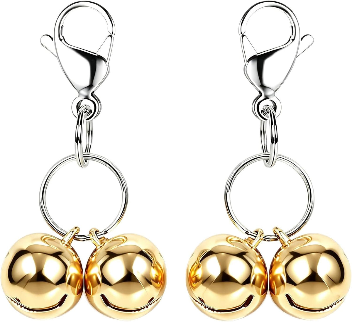 4 Sets Cat Bell for Dog Collar Charm Training Pet Pendant Accessories - Large / Gold