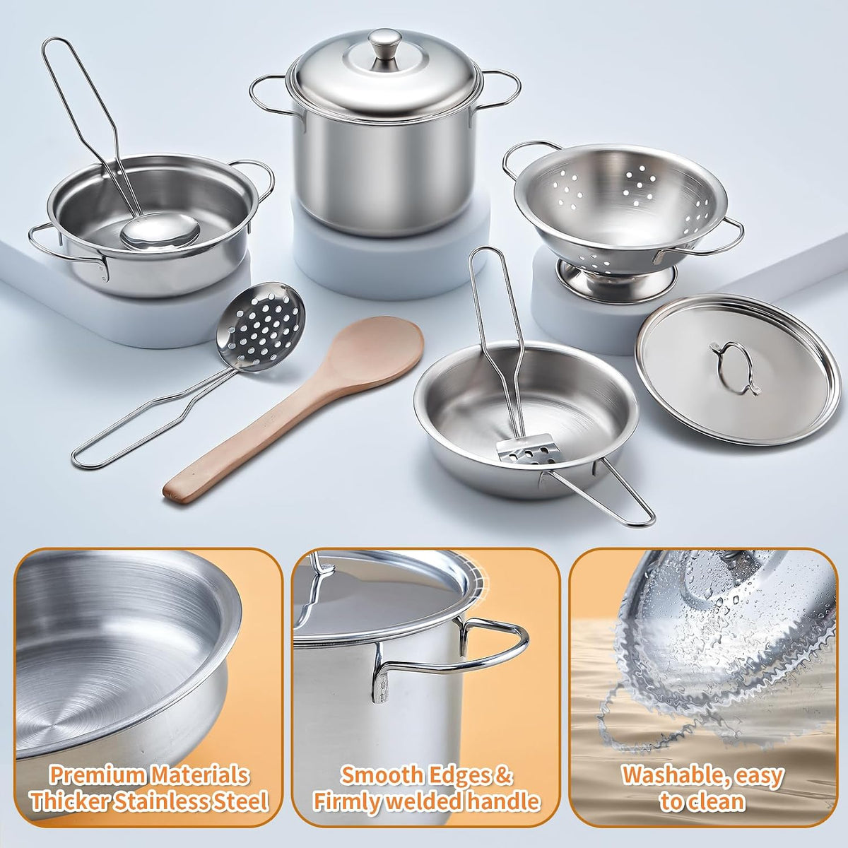 Kidsciety 52Pcs Kids Pretend Play Kitchen Accessories - image 4