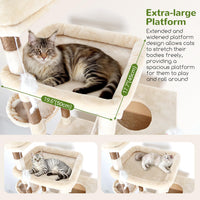 Globlazer Extra Large Cat Tower for Big Cats 20 lbs, F81 - 81 inch / Beige - image 3