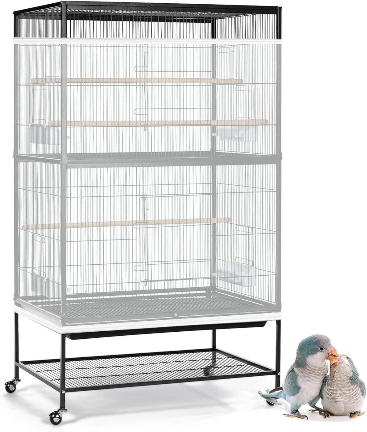 Large Bird Cage Seed Cather - 118*31.5in-White