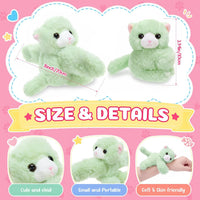 Liliful 8 Pack Kids Plush Gifts Stuffed Animal Slap Bracelets - Cat - image 2