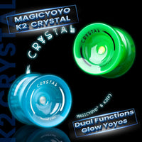 MAGICYOYO K2 Yoyo Professional Glow in The Dark - Glow Green +Glow Blue - image 2