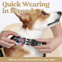 rabbitgoo Dog Harness for Large, No Pull 3 Buckles Easy On & Off – Essentials for Dogs - Black & Khaki / Large - image 2
