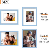 upsimples 50x70cm Puzzle Frame, Wall Decor Frames - Blue / 8x10 - image 3