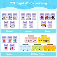 QuTZ Phonics Learning Toy for Preschool Kids - Blue / Basic 272 Sight Words - image 2